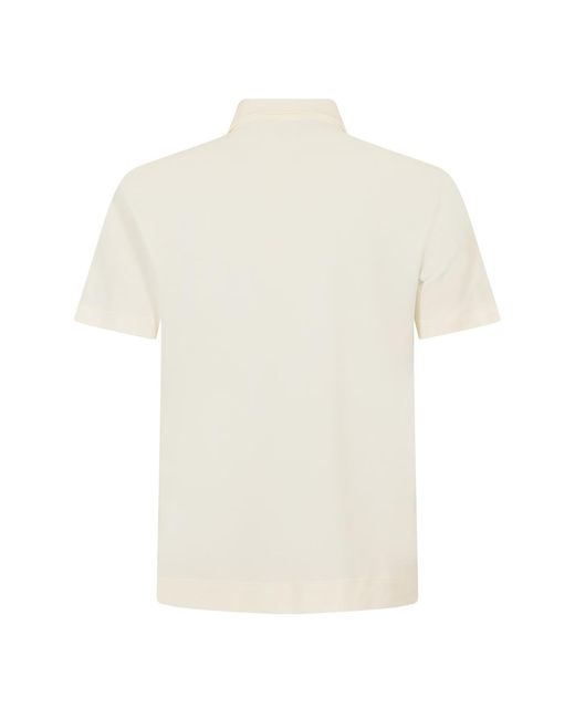 Moncler White Gren Ss Polo Sn62 for men