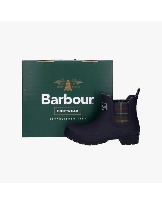 Barbour Blue Kingham Short Wellingtons