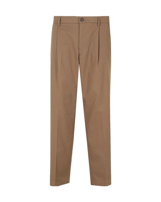 Department 5 Natural Casual Trousers With Belt Loops for men