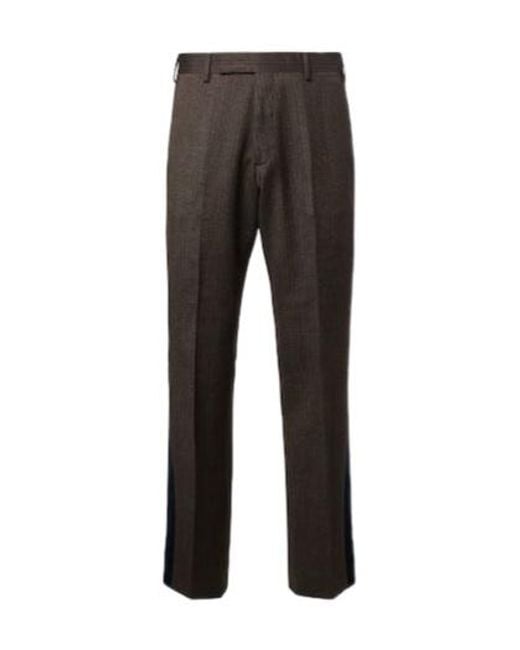 Wales Bonner Gray Alto Pinstripe Wool Blend Slim-Fit Trousers for men