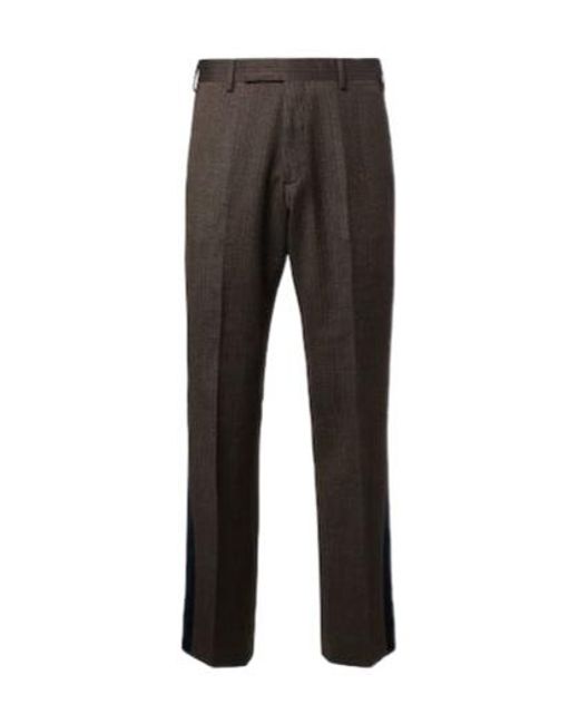 Wales Bonner Gray Alto Pinstripe Wool Blend Slim-Fit Trousers for men