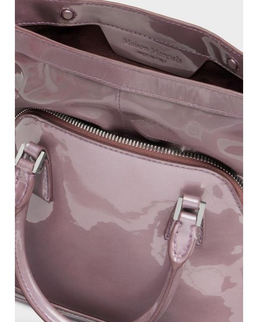 Maison Margiela Purple Logo Patch Mini 5Ac Tote Bag