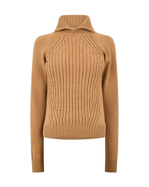 Moncler Natural Casual Knitted Sweater