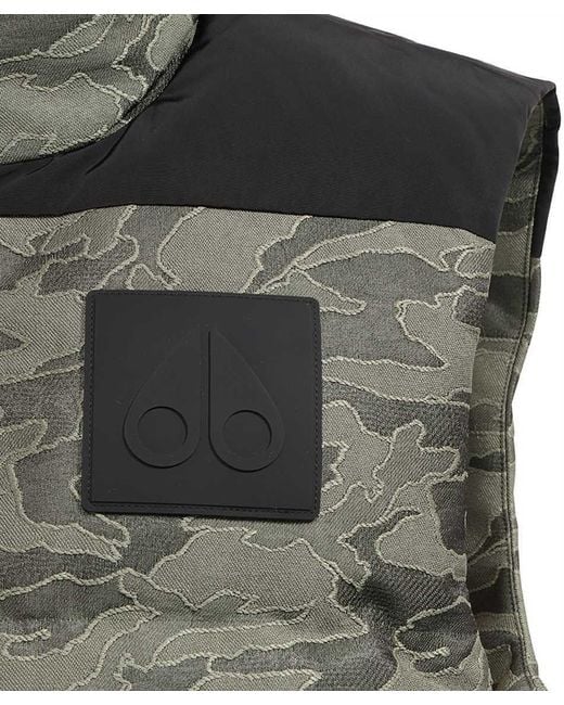 Moose Knuckles Gray Upright Neck Down Vest for men