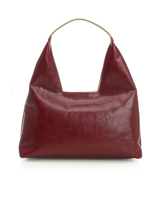 Marni Red Logo Lettering Mini Shoulder Bag