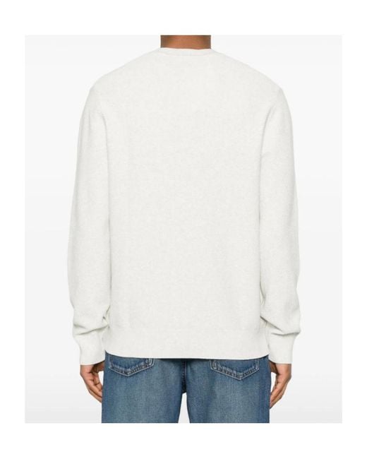 Calvin Klein White Long-Sleeved Pullover for men