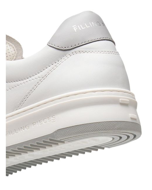 Filling Pieces White Lace-Up Sneakers for men