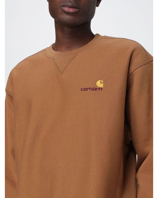 Carhartt Brown American Script Sweatshirt for men