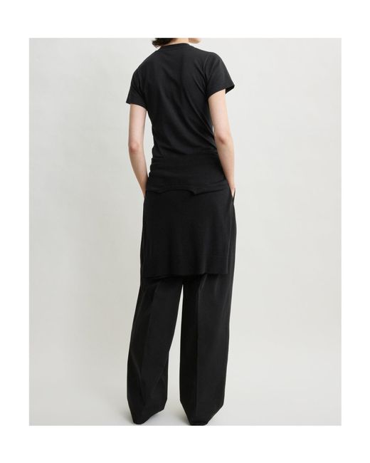 Totême Black Short-Sleeved T-Shirt