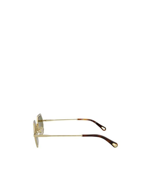 Chloé Green Logo Sunglasses