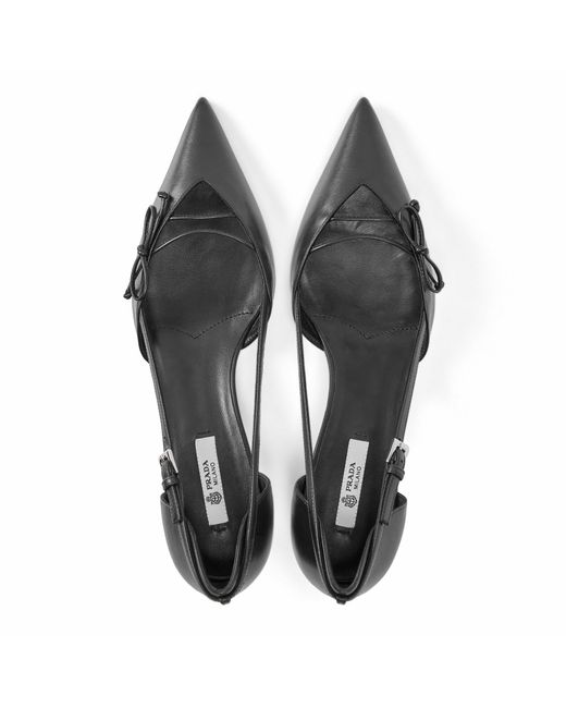 Prada White Stiletto Court Shoes