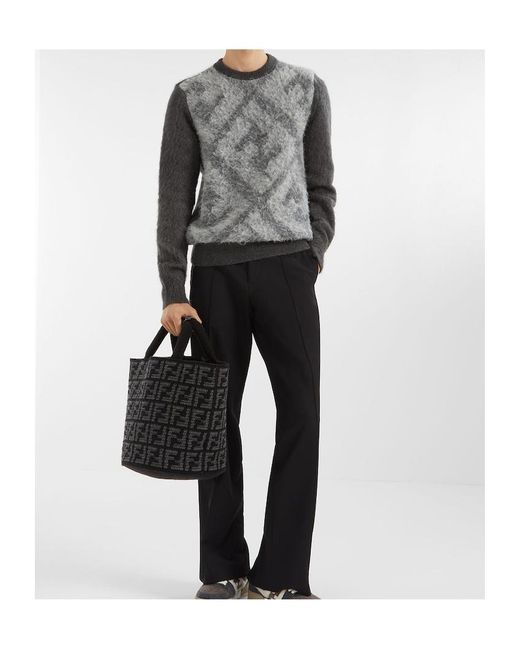 Fendi Gray Sweater for men