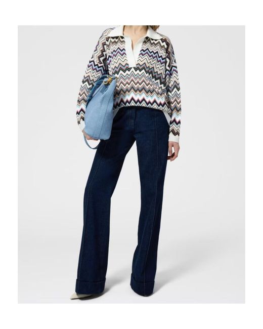 Missoni White Zigzag-Knit Sweater