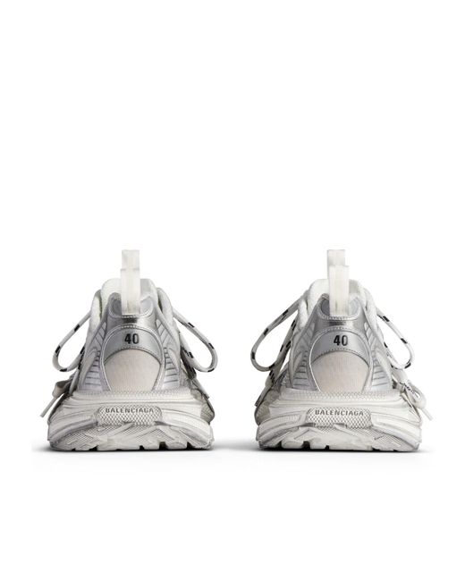 Balenciaga White 3 Xl Lace-Up Sneakers for men