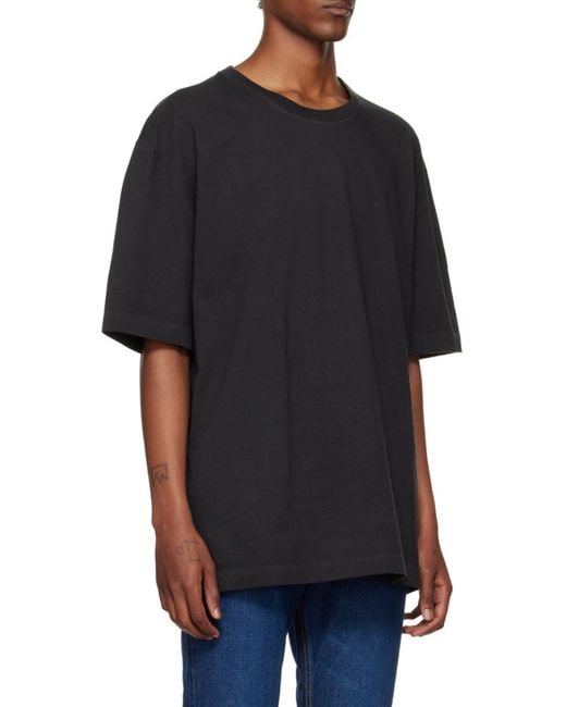 Maison Margiela Blue Four-Stitch Oversized T-Shirt for men