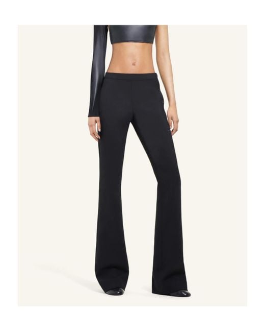 Courreges Black Courrèges Oblique Tailored Flared Pants