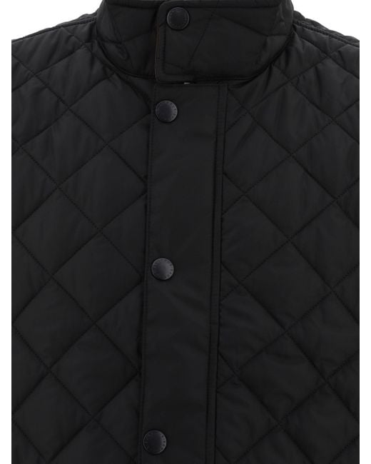 Barbour Black Lowerdale Sleeveless Quilted Gilet for men