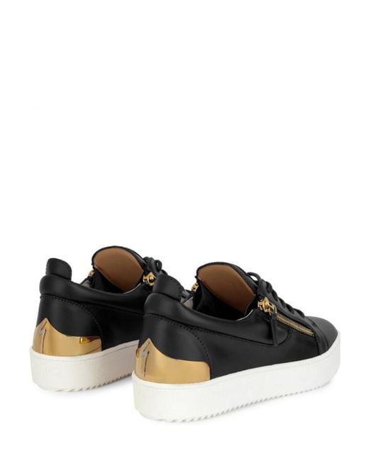 Giuseppe Zanotti Black Zip Detail Casual Sneakers for men