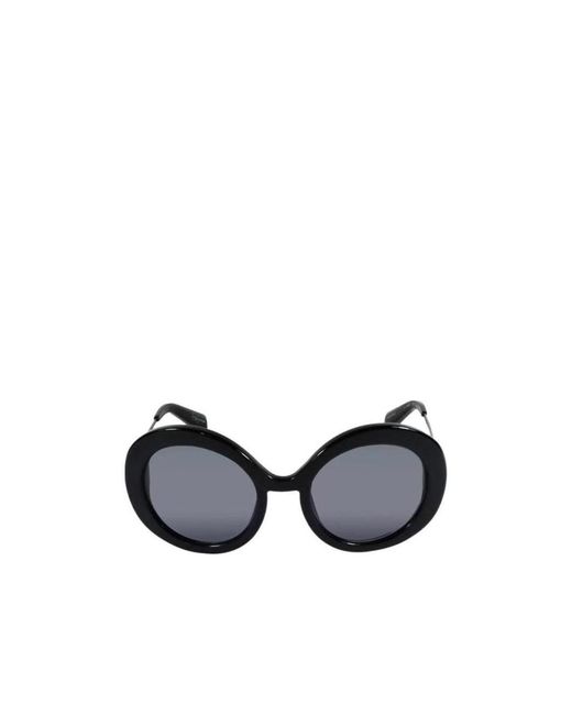 Yohji Yamamoto Blue Round Sunglasses