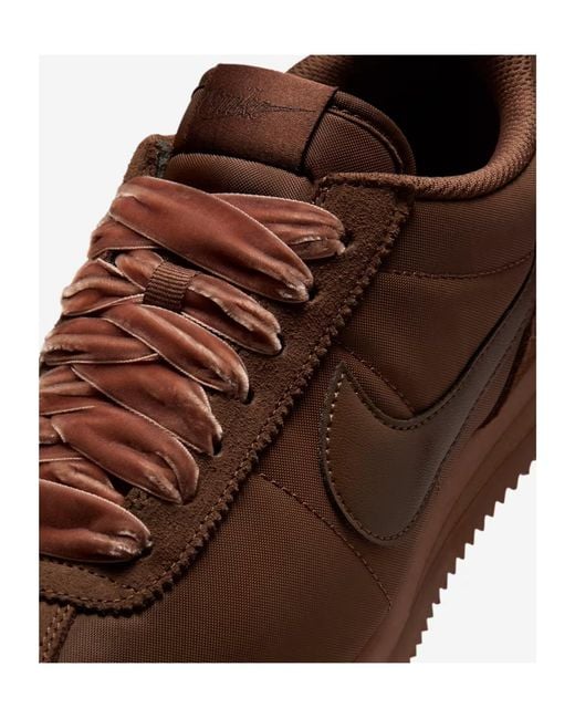 Nike Brown Cortez Lace-Up Sneakers
