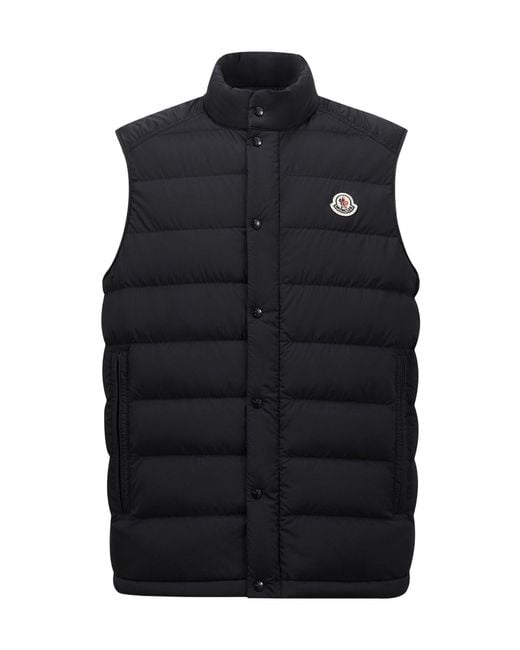 Moncler Black Barthe Down Gilet for men