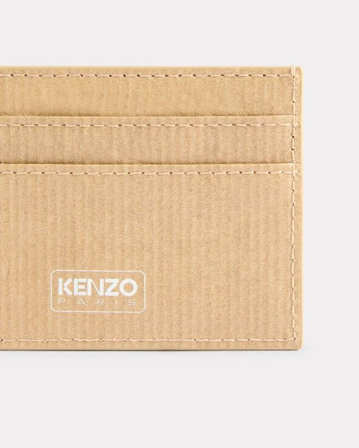 KENZO Natural Paper' Card Holder for men