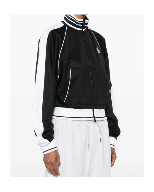 Amiri Black Stripe Trim Zip Sweatshirt
