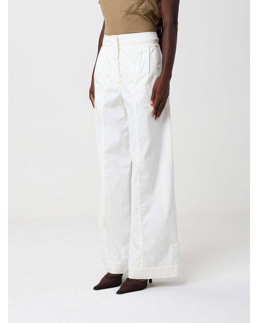 Max Mara White Side Pocket Casual Pants