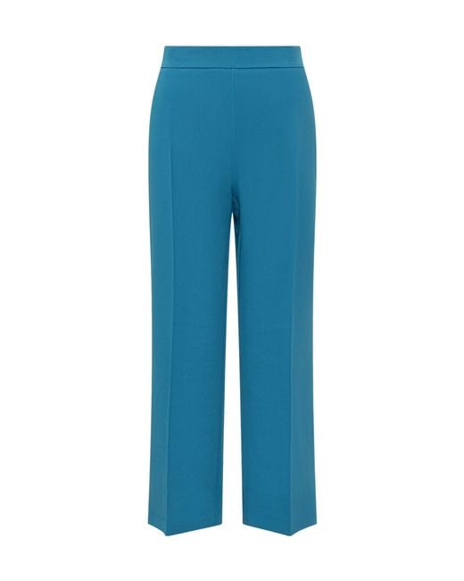 Etro Blue Zip Fastened Flared Trousers