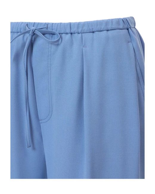 Closed Blue Lace-Up Casual Pants