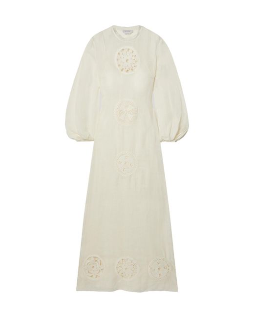 Gabriela Hearst White Long Sleeve Dress