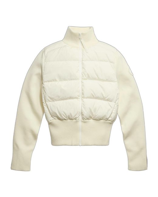 Canada Goose White Quilted Puffer Jacket