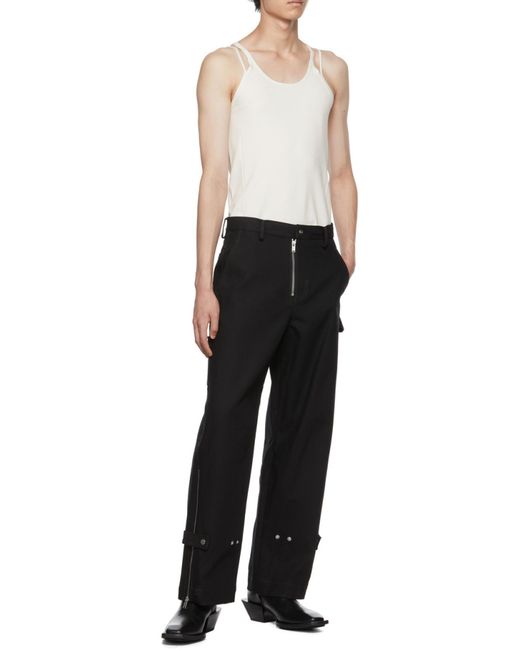 Dion Lee White Density Double-Strap Tank Top for men