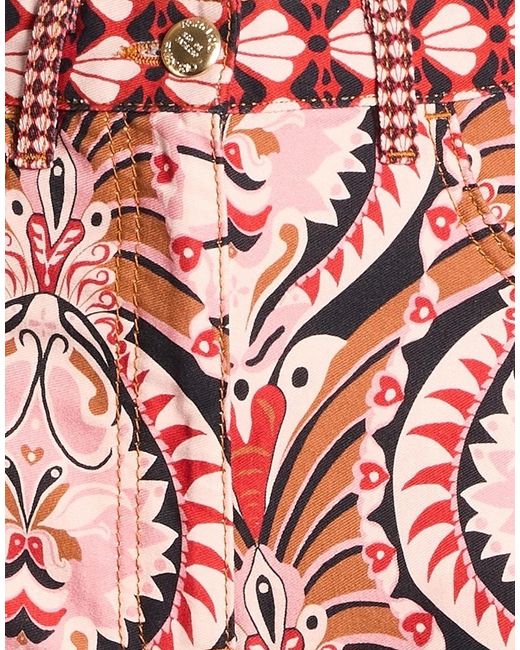 Farm Rio Red Floral Loose-Fit Trousers