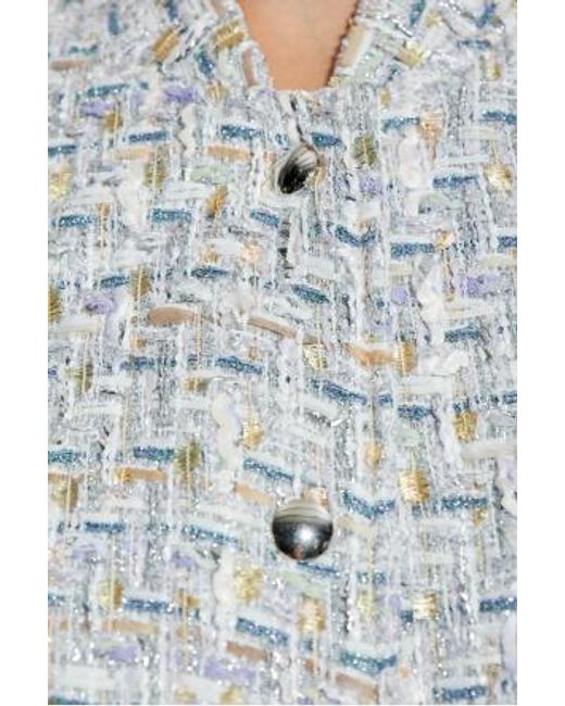 IRO Gray Noemy Tweed Buttoned Jacket