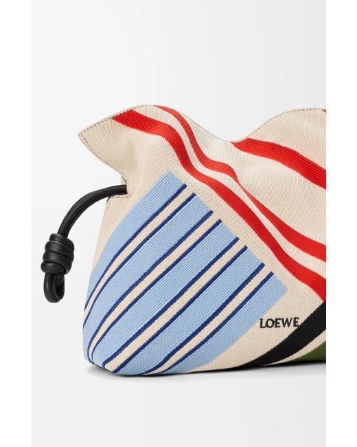 Loewe Red Medium Flamenco Clutch Bag