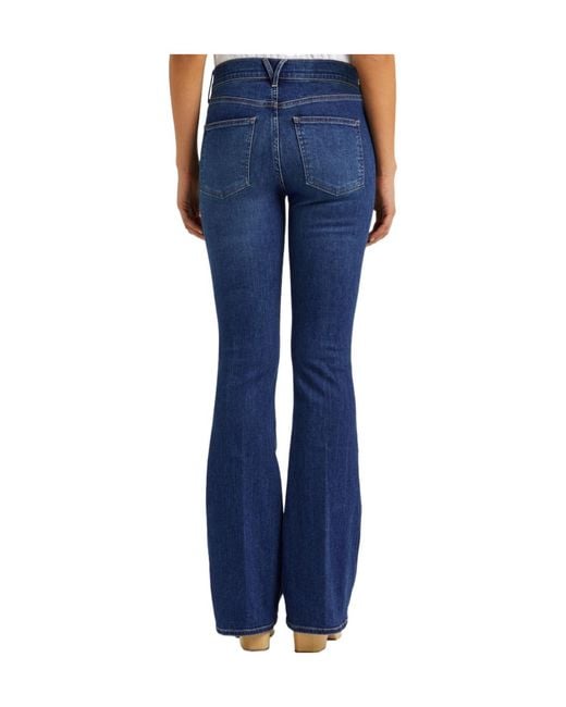 Veronica Beard Blue Beverly Flared-Leg Jeans