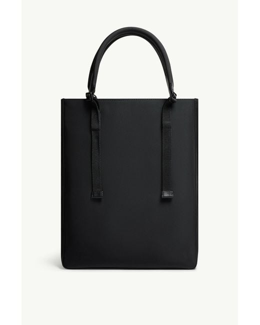 Moncler Black Pierrick Logo Plaque Tote Bag for men