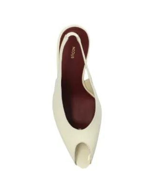 Neous Metallic Hamal Peep-Toe Slingback Heeled Pumps