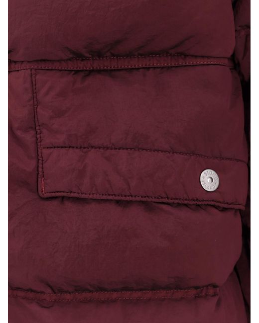 Stone Island Red Puffer for men