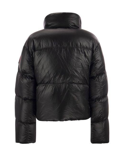 Canada Goose Black Cypress Cropped Puffer Jacket