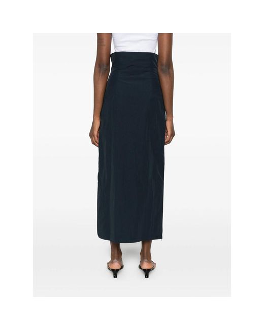 Paloma Wool Blue High-Waisted Midi Skirt