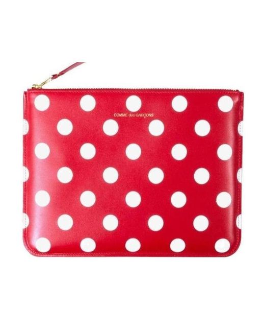Comme des Garçons Red Comme Des Garçons Wallet Polka Dot Clutch Bag