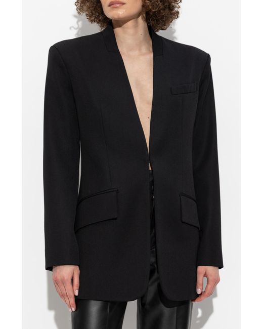 The Attico Black The Long Sleeved Jacket