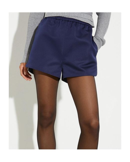 MAX&Co. Blue Duchesse Satin Shorts