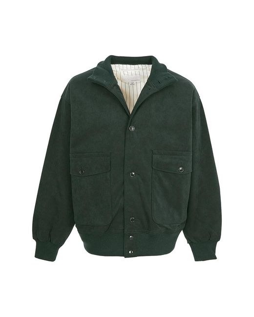 Nanamica Green Stand-Up Collar Jacket for men