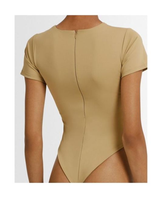 Entire studios Natural Tee Short Sleeve Bodysuit