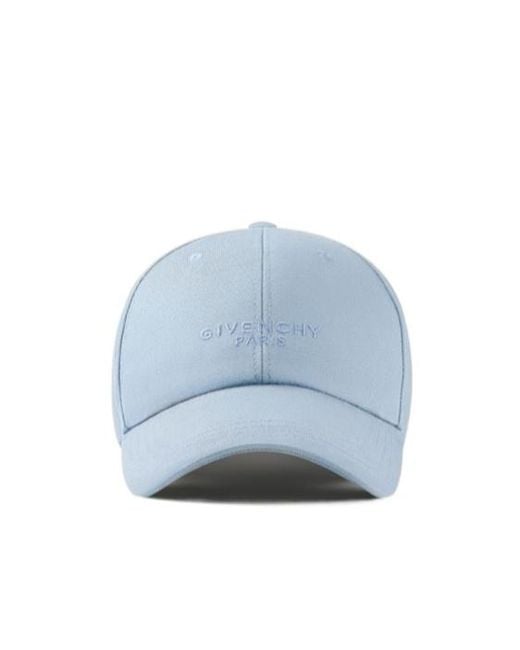 Givenchy Blue Paris Embroidered Cap for men