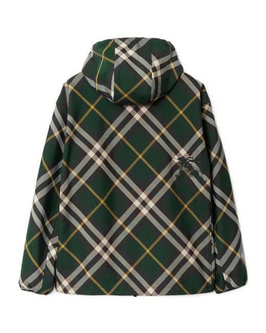 Burberry Green Ered Hooded Jacket for men