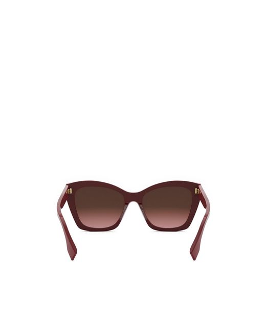 Fendi Brown Eyewear Butterfly Frame Sunglasses